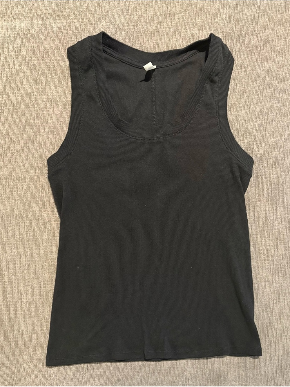 Free People Intimately U-Neck Uneck Tank Black Medium M